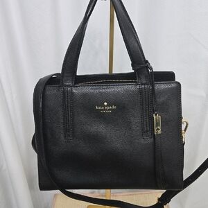 Kate Spade black satchel is beautiful and versatile